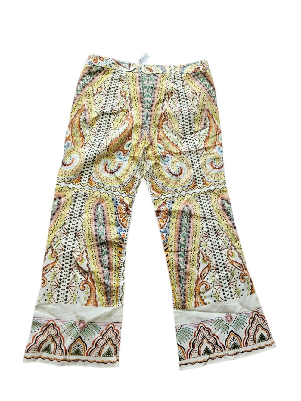 Zara Paisley Print Cotton Linen Blend Blazer Pant Set - Picture 6 of 11